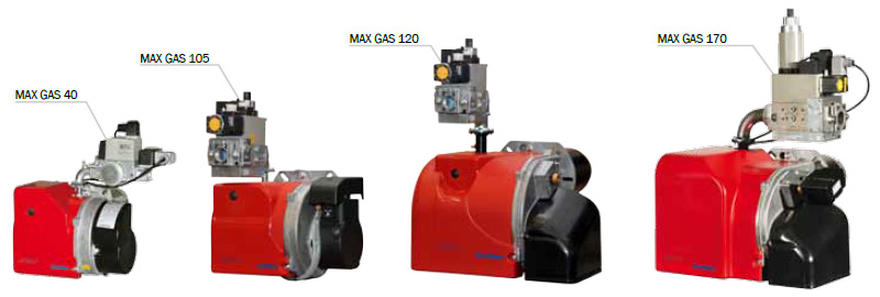 Модельный ряд газовых горелок MAX GAS 40-170