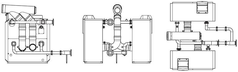 Схема установки газовых котлов Buderus Logano plus GB312 в каскаде