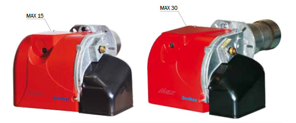 Модельный ряд дизельных горелок MAX 15, MAX 30
